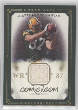 2008 Upper Deck Masterpieces - Captured on Canvas - Green Framed #CC40 - Jordy Nelson