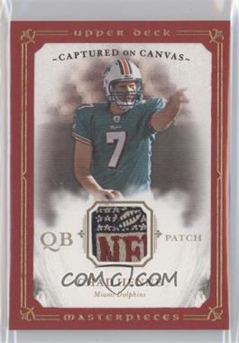 2008 Upper Deck Masterpieces - Captured on Canvas - Red Framed Patch #CC7 - Chad Henne /50
