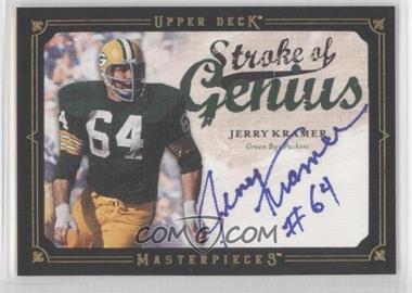 2008 Upper Deck Masterpieces - Stroke of Genius - Black Framed #SOG46 - Jerry Kramer