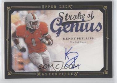 2008 Upper Deck Masterpieces - Stroke of Genius - Black Framed #SOG56 - Kenny Phillips