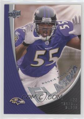 2008 Upper Deck Rookie Exclusives - Rookie Photo Shoot Flashbacks #RPSF10 - Terrell Suggs