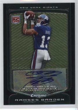 2009 Bowman Chrome - [Base] - Rookie Autographs #122 - Ramses Barden