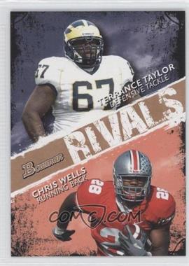 2009 Bowman Draft Picks - Rivals - Bronze #R4 - Terrance Taylor, Chris Wells /99