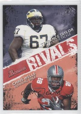 2009 Bowman Draft Picks - Rivals #R4 - Terrance Taylor, Chris Wells