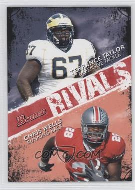 2009 Bowman Draft Picks - Rivals #R4 - Terrance Taylor, Chris Wells