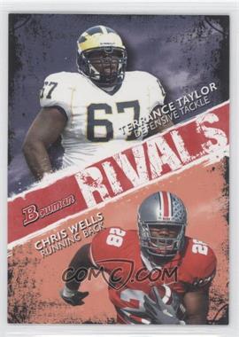 2009 Bowman Draft Picks - Rivals #R4 - Terrance Taylor, Chris Wells