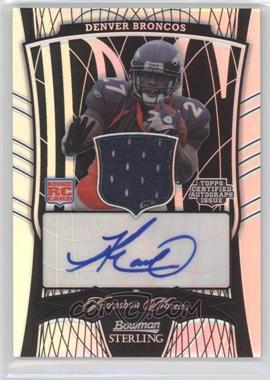 2009 Bowman Sterling - [Base] - Black Refractor #165.2 - Memorabilia - Knowshon Moreno (Autographed) /15