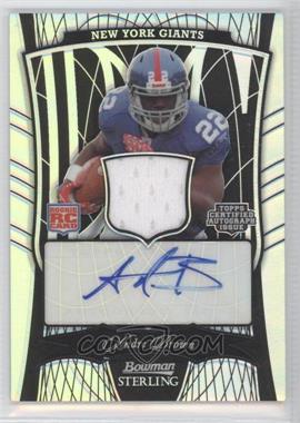 2009 Bowman Sterling - [Base] - Black Refractor #191.2 - Jersey Autograph - Andre Brown /15