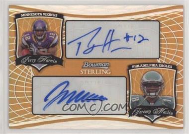 2009 Bowman Sterling - Gold Refractor Dual Autograph #GRDA-HM - Percy Harvin, Jeremy Maclin /125