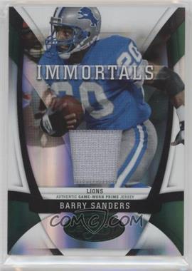 2009 Certified - [Base] - Mirror Emerald Materials Prime Missing Serial Number #201 - Immortals - Barry Sanders