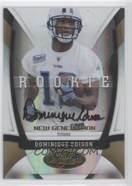 2009 Certified - [Base] - Mirror Gold Signatures #154 - New Generation - Dominique Edison /25