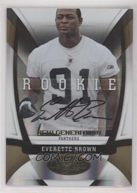 2009 Certified - [Base] - Mirror Gold Signatures #156 - New Generation - Everette Brown /25