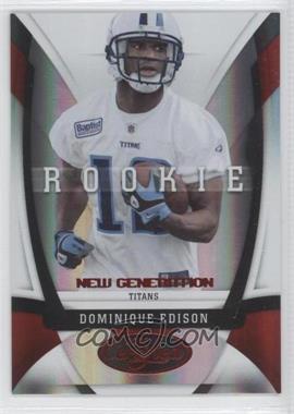 2009 Certified - [Base] - Mirror Red #154 - New Generation - Dominique Edison /250