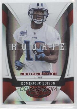 2009 Certified - [Base] - Mirror Red #154 - New Generation - Dominique Edison /250