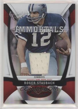 2009 Certified - [Base] - Mirror Red #216 - Immortals - Roger Staubach /100 [EX to NM]