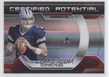 2009 Certified - Certified Potential - Red #6 - Stephen McGee /100