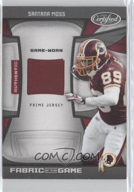 2009 Certified - Fabric of the Game - Prime #125 - Santana Moss /50