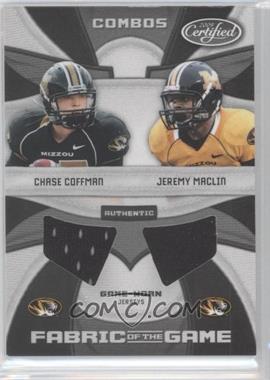 2009 Certified - Fabric of the Game College Combos #7 - Jeremy Maclin, Chase Coffman /50