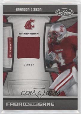 2009 Certified - Fabric of the Game College #23 - Brandon Gibson /100