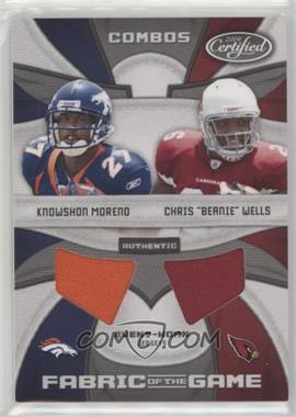 2009 Certified - Fabric of the Game Combos #8 - Knowshon Moreno, Chris "Beanie" Wells /100
