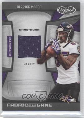 2009 Certified - Fabric of the Game #43 - Derrick Mason /35