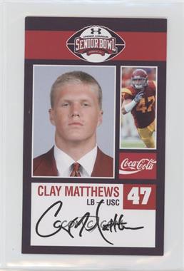 2009 Coca-Cola Under Armour Senior Bowl - [Base] #_CLMA - Clay Matthews [EX to NM]