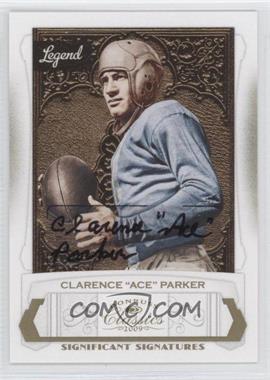 2009 Donruss Classics - [Base] - Significant Signatures Gold #110 - Clarence "Ace" Parker /51