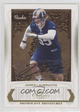 2009 Donruss Classics - [Base] - Significant Signatures Gold #197 - James Laurinaitis /250