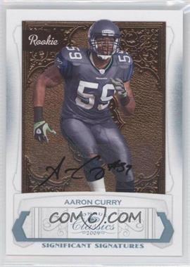 2009 Donruss Classics - [Base] - Significant Signatures Platinum #151 - Aaron Curry /25