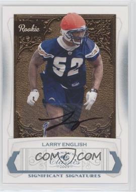 2009 Donruss Classics - [Base] - Significant Signatures Platinum #214 - Larry English /25