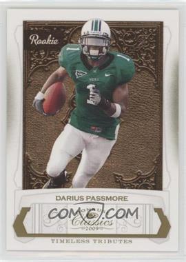 2009 Donruss Classics - [Base] - Timeless Tributes Gold #178 - Darius Passmore /50