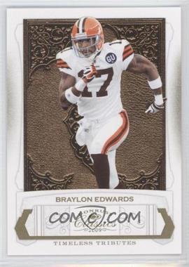 2009 Donruss Classics - [Base] - Timeless Tributes Gold #24 - Braylon Edwards /50