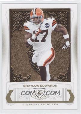 2009 Donruss Classics - [Base] - Timeless Tributes Gold #24 - Braylon Edwards /50