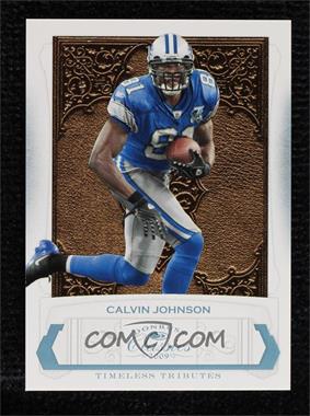 2009 Donruss Classics - [Base] - Timeless Tributes Platinum #34 - Calvin Johnson /25