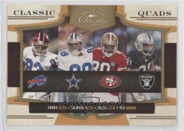 2009 Donruss Classics - Classic Quads - Gold #1 - Andre Reed, Michael Irvin, Jerry Rice, Tim Brown /100