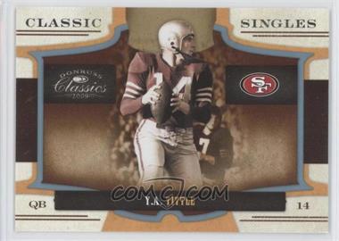 2009 Donruss Classics - Classic Singles - Platinum #30 - Y.A. Tittle /25