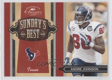 2009 Donruss Classics - Sunday's Best - Silver #3 - Andre Johnson /250