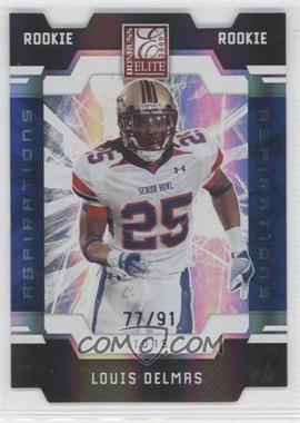 2009 Donruss Elite - [Base] - Aspirations Die-Cut #161 - Rookies - Louis Delmas /91