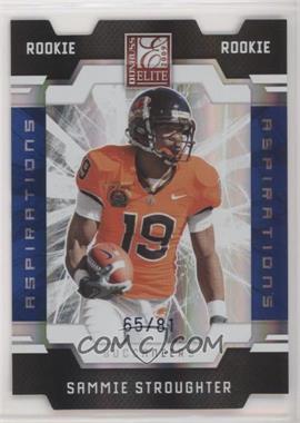 2009 Donruss Elite - [Base] - Aspirations Die-Cut #189 - Rookies - Sammie Stroughter /81