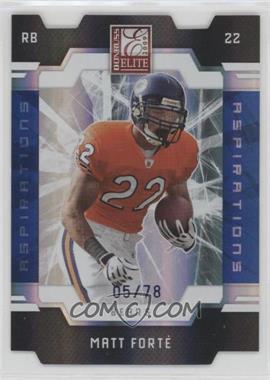 2009 Donruss Elite - [Base] - Aspirations Die-Cut #19 - Matt Forte /78