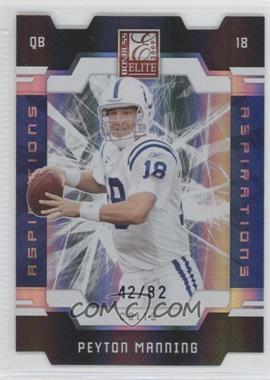 2009 Donruss Elite - [Base] - Aspirations Die-Cut #42 - Peyton Manning /82