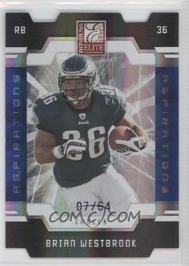 2009 Donruss Elite - [Base] - Aspirations Die-Cut #74 - Brian Westbrook /64