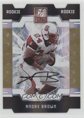 2009 Donruss Elite - [Base] - Status Gold Die-Cut Signatures #105 - Rookies - Andre Brown /24