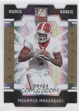 2009 Donruss Elite - [Base] - Status Gold Die-Cut #172 - Rookies - Mohamed Massaquoi /24