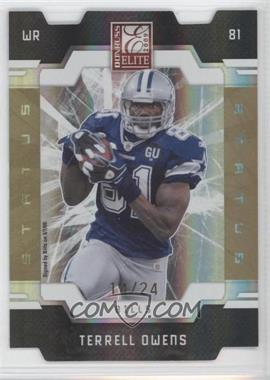 2009 Donruss Elite - [Base] - Status Gold Die-Cut #28 - Terrell Owens /24