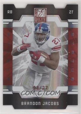 2009 Donruss Elite - [Base] - Status Red Die-Cut #65 - Brandon Jacobs /27