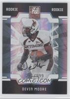 Autographed Rookies - Devin Moore #/999