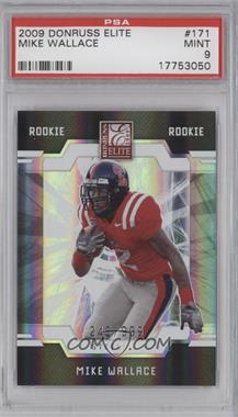 2009 Donruss Elite - [Base] #171 - Rookies - Mike Wallace /999 [PSA 9 MINT]