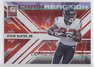 2009 Donruss Elite - Chain Reaction - Red #8 - Steve Slaton /199