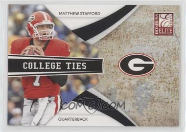 2009 Donruss Elite - College Ties - Black #17 - Matthew Stafford /199